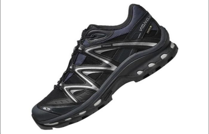 SALOMON XT QUEST GTX Водонепроницаемый Низкий Топ Альпинистская Обувь Походная Унисекс Черный Эбеновый Металлик Серебристый — изображение 5