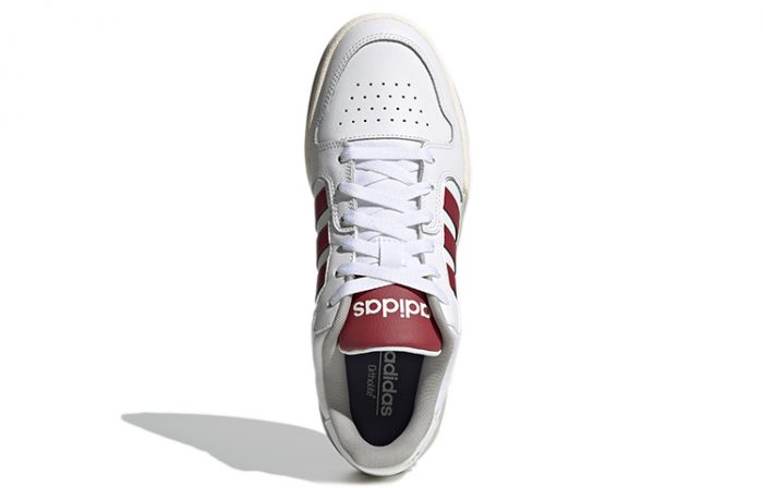 ADIDAS NEO ENTRAP Устойчивые к истиранию низкие скейтбордические кроссовки унисекс белые и красные — изображение 5