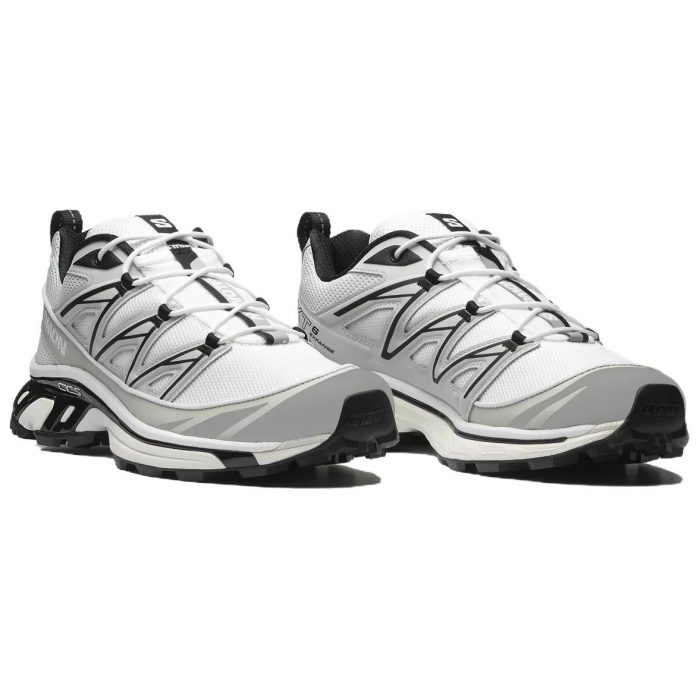 SALOMON XT 6 Устойчивые к истиранию Противоскользящие Увеличивающие высоту Низкие Кроссовки для бега Унисекс Белый Черный — изображение 3