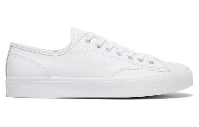 Конверс Jack Purcell Low Топ Скейтборд Кроссовки Унисекс Белый — изображение 2