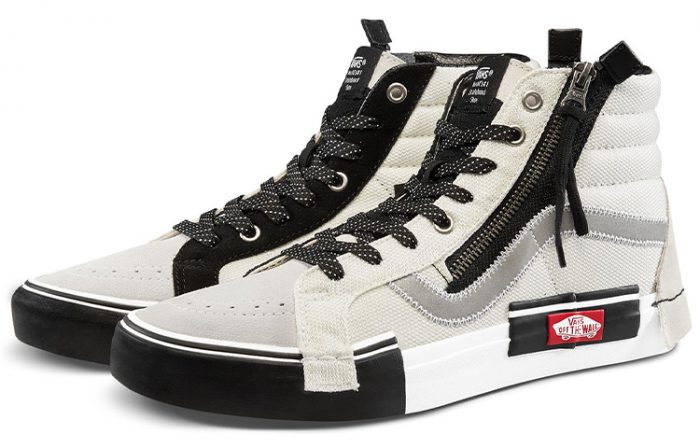 VANS SK8 Reissue Кепка Высокие Кроссовки для скейтбординга Унисекс Черный Белый — изображение 2