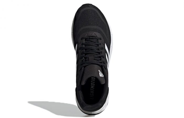 Adidas Duramo 10 Амортизация Дышащий Легкий Низкий Топ Повседневные Тренировочные Беговые Кроссовки Мужские Черный Белый — изображение 5