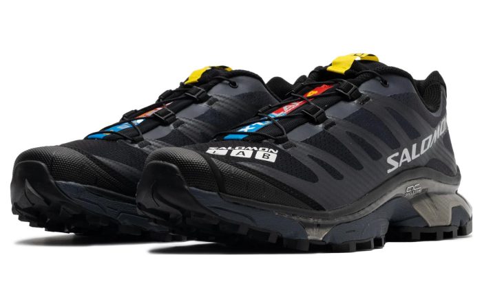 SALOMON XT 4 Low Топ Повседневный Бег по тропам Тренировки Для Городских Путь Беговые кроссовки Унисекс Черный — изображение 3