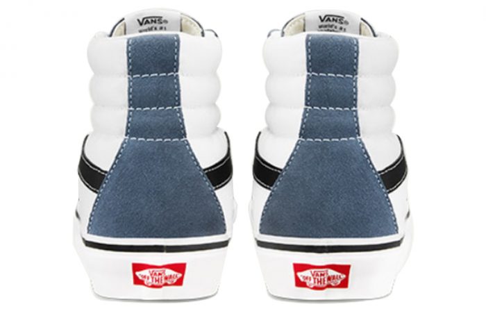 VANS SK8 High Топ Скейтборд Кроссовки Унисекс Белый Синий — изображение 4