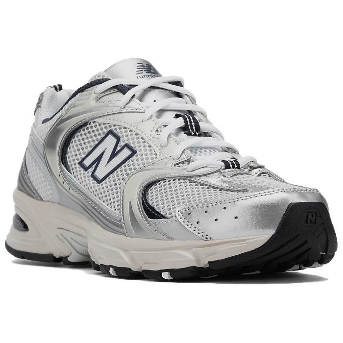 New Balance NB 530 Low Топ Беговые кроссовки Унисекс Экрю Серебряный — изображение 10