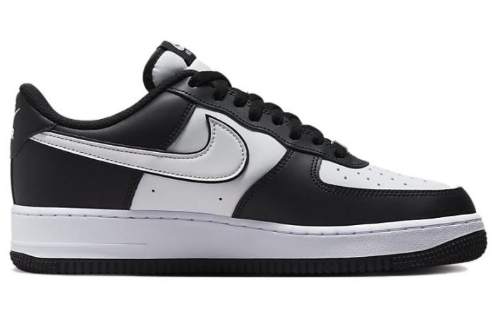 Nike Air FORCE 1 'Панда' Устойчивые к истиранию Низкие Кроссовки для скейтбординга Унисекс Белый Черный — изображение 2