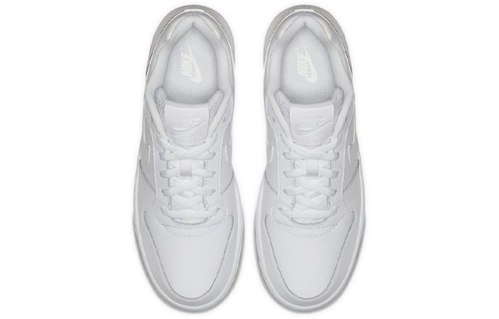 Nike EBERNON Low Топ Скейтборд Кроссовки Мужские Чисто Белые — изображение 4