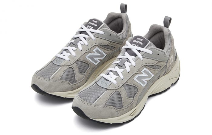 New Balance NB 878 MID Топ Повседневный Городской Коммутирование Беговые кроссовки Унисекс Серый — изображение 3