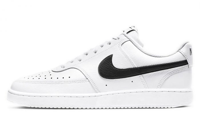 Nike Court Vision 1 Low Топ Скейтборд Кроссовки Унисекс Белый Черный — изображение 1