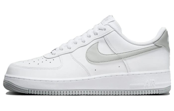 Nike Air Force 1 Low Топ Скейтборд Кроссовки Мужские Белые Серые — изображение 1
