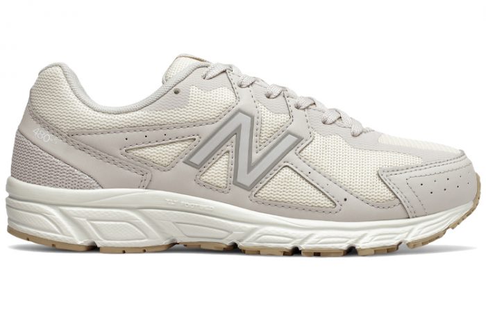 New Balance NB 480 Легкий MID Топ Беговые кроссовки Женские Серый Белый — изображение 2