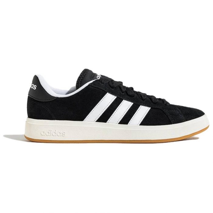 Adidas Grand Court Base 00s Устойчивые к истиранию низкие скейтборд-кроссовки Unisex Черный Белый — изображение 2