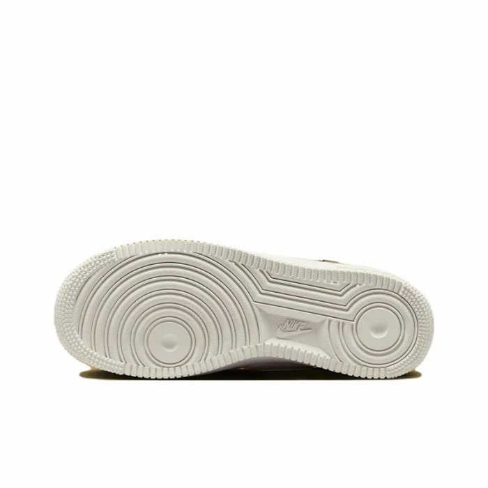 Nike Air Force 1 Мини Золотой Устойчивый к истиранию Низкий Топ Скейтборд Кроссовки Женские Белый Золотой — изображение 18