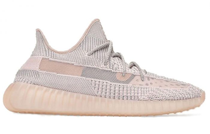 Adidas Originals Yeezy Boost 350 V2 Розовый Ангел 'Synth' Низкий Топ Кэжуал Унисекс Light Розовый — изображение 2