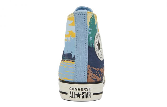 Converse Chuck Taylor All Star Нижняя юбка Резистентные амортизаторы Высокие кроссовки для скейтбординга Унисекс Swift Синий — изображение 4