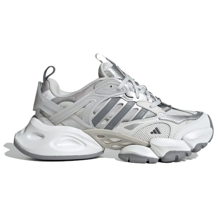 Adidas XLG RUNNER DELUXE Устойчивый к истиранию Низкий Топ Повседневные Городские Кроссовки для Коммуникативных Беговых Кроссовки Унисекс Серый Белый — изображение 2