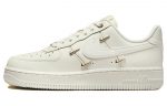Nike Air Force 1 Мини Золотой Устойчивый к истиранию Низкий Топ Скейтборд Кроссовки Женские Белый Золотой