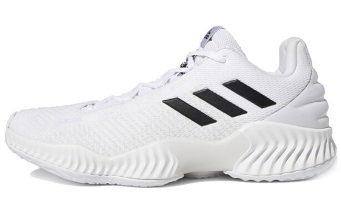 Adidas Pro Bounce 2018 Low Топ Баскетбольные кроссовки для игры Мужской Белый черный — изображение 1