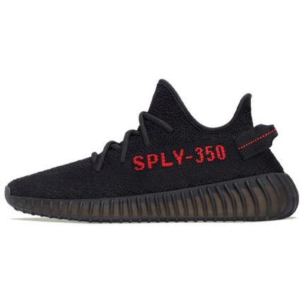 Adidas Originals Yeezy Boost 350 V2 Темно-красный Низкий Топ Повседневный Унисекс Черный Красный