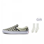 VANS Slip-on Low Top Скейтборд Кроссовки Унисекс Черно-белая Шахматка — изображение 7