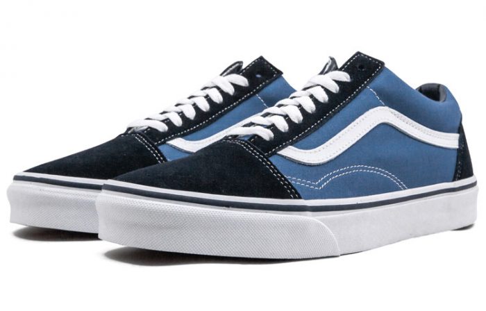 VANS Old Skool Collection Темно-синий низ кеды для скейтбординга унисекс морской синий — изображение 3