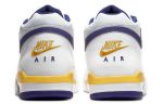 Nike Flight Legacy MID Топ Винтажные баскетбольные кроссовки Мужской Белый синий желтый Лейкерс — изображение 5