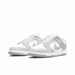 Nike Dunk Retro 'GREY Fog' Устойчивые к истиранию Низкие Скейтборд Кроссовки Мужские Серый Белый — изображение 12