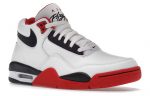 Nike Flight Legacy MID Топ Винтажные Баскетбольные Кроссовки Унисекс Красный Белый — изображение 3