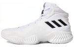 Adidas Pro Bounce 2018 Амортизаторы Slip-resistant MID Топ Баскетбольные кроссовки Мужской Экрю Азиатская Версия
