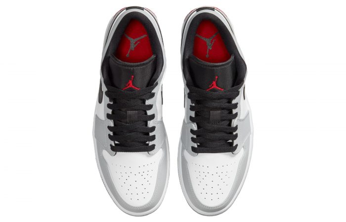 Jordan Air Jordan 1 'Свет Дым GREY' Низкие кеды Винтажные баскетбольные кроссовки Унисекс Дымчато-серый — изображение 4