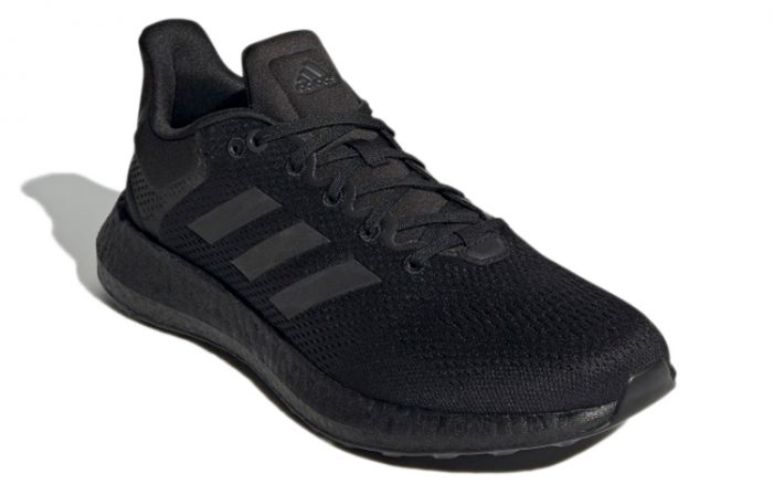Adidas Pure Boost 21 Амортизация устойчивость к истиранию дышащие низкий верх беговые кроссовки унисекс черный — изображение 3
