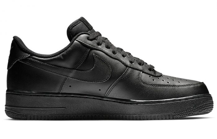 Nike Air Force 1 07 Черный воин Устойчивый к истиранию Низкий топ Скейтбординг Кроссовки Унисекс Черный — изображение 2