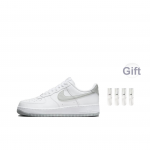 Nike Air Force 1 Low Топ Скейтборд Кроссовки Мужские Белые Серые — изображение 7