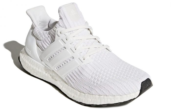 Adidas ULT Дышащие Низкие Беговые Кроссовки Унисекс Чисто Белые — изображение 3