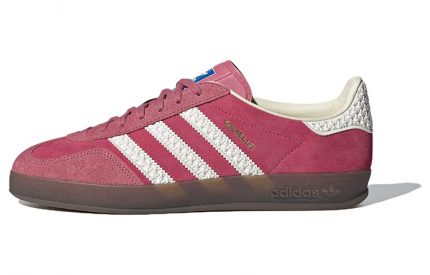 Adidas Originals GAZELLE INDOOR Устойчивые к истиранию Низкие Кроссовки для скейтбординга Унисекс Розовые
