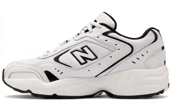 New Balance NB 452 Амортизация Износостойкий Низкий Топ Беговые кроссовки Женские Черный Белый Серый B Ширина — изображение 1