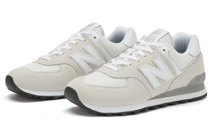 New Balance NB 574 Амортизация Устойчивость к истиранию Легкий Низкий Топ Повседневная Беговая Обувь Unisex Light Серый — изображение 2