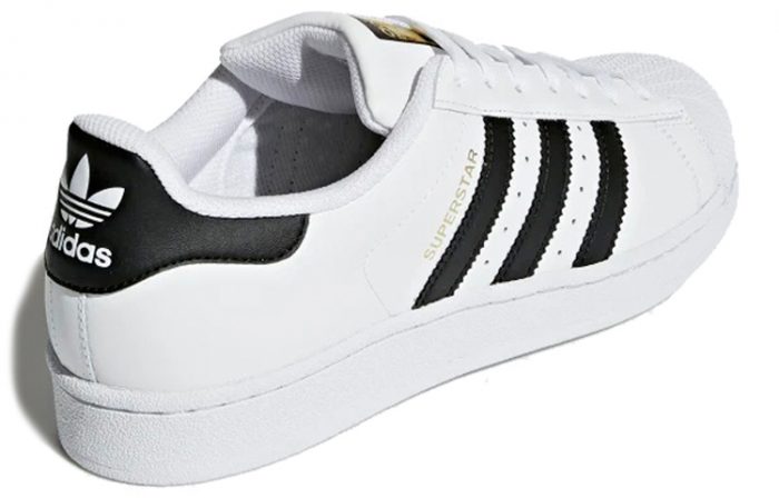Adidas Originals SUPERSTAR LOW Скейтборд Кроссовки Унисекс Черный Белый — изображение 4