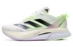 Adidas Adizero Boston 12 Амортизация Низкий Топ Гоночные Беговые Кроссовки Мужские Белый Черный Зеленый