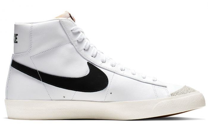 Nike Blazer 77 Vintage MID Скейтборд Кроссовки Unisex Белый Черный — изображение 2