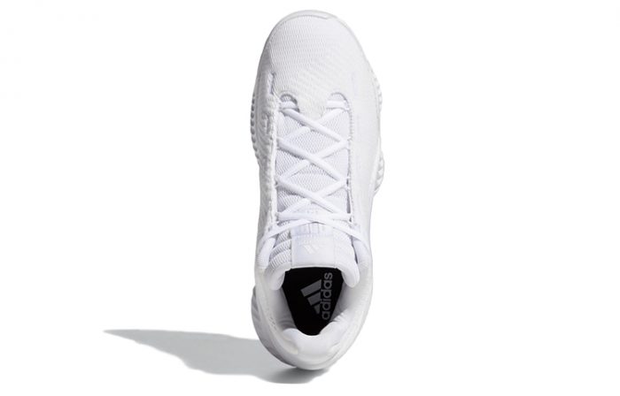 Adidas Pro Bounce 2018 Low Shock Absorbers Противоскользящий Низкий Топ Баскетбольные кроссовки Мужской Белый — изображение 5