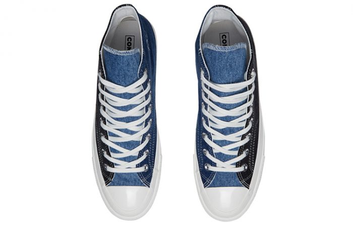Конверс 1970s Renew Denim Chuck Eco-Friendly Коллекция Высокие Кроссовки для Скейтбординга Унисекс Джинсовый Синий — изображение 4