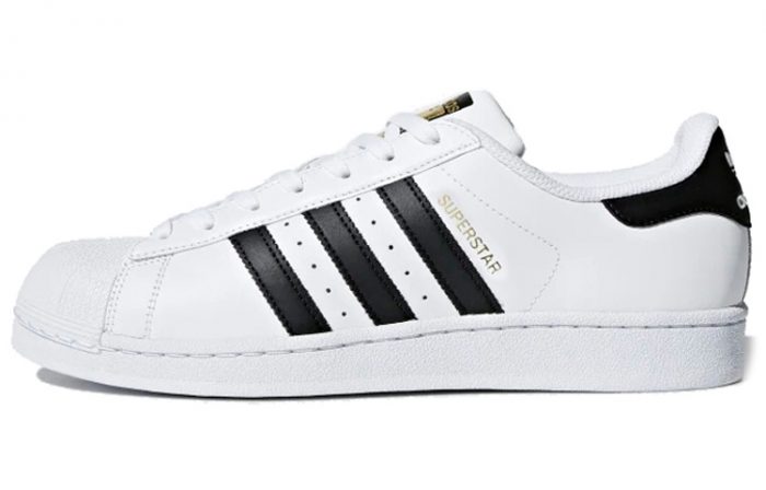 Adidas Originals SUPERSTAR LOW Скейтборд Кроссовки Унисекс Черный Белый — изображение 1