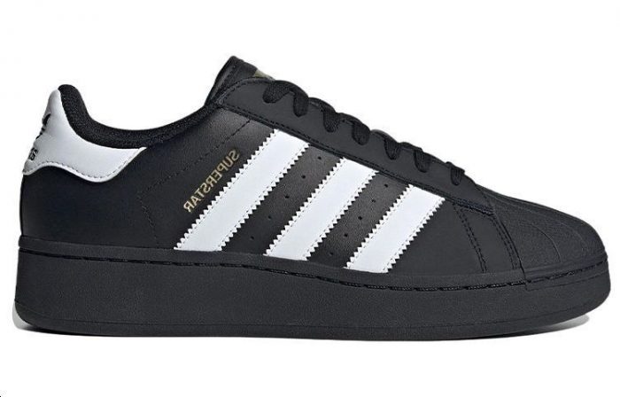 Adidas Originals SUPERSTAR XLG Low Топ Скейтборд Кроссовки Унисекс Черный — изображение 2
