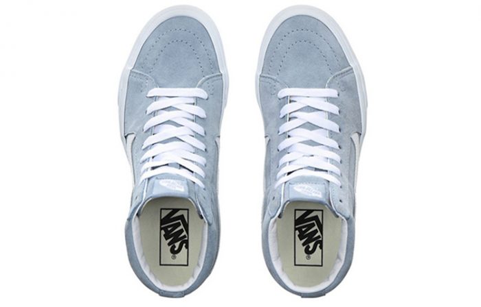 VANS SK8 Пиг Суэд Высокие Кроссовки для Скейтбординга Унисекс Легкий Синий — изображение 4