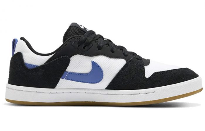Nike SB Alleyoop Low Топ Скейтборд Кроссовки Мужские Черные Белые и Синие — изображение 2