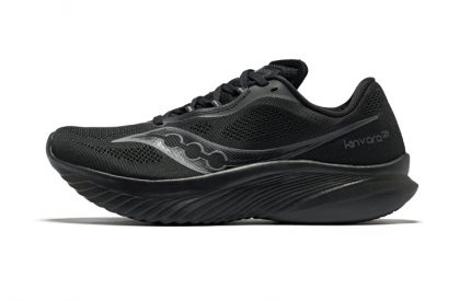 Saucony Kinvara Elite 15 Амортизация Дышащий Легкая беговая обувь Мужская Черная