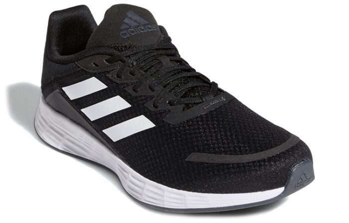 Adidas Duramo Sl Амортизация и Дышащий Низкий Топ Городской Коммутирование Повседневные Беговые кроссовки Мужские Черно-белые — изображение 3