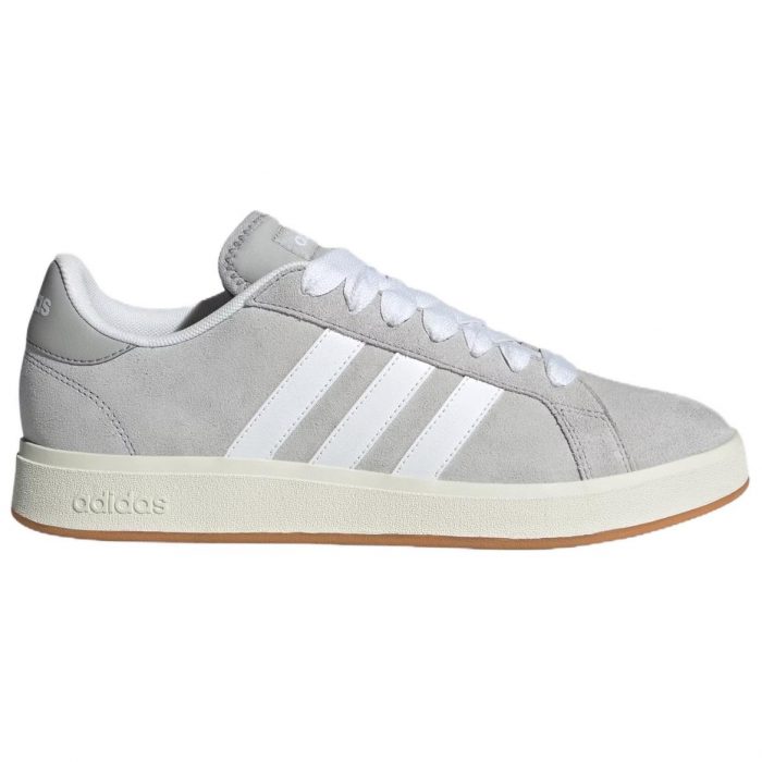 Adidas Grand Court Base 00s Low Топ Скейтборд Кроссовки Унисекс Серый Белый — изображение 2