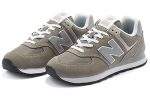 New Balance NB 574 Устойчивый к истиранию Дышащий Низкий Топ Повседневная Городская Коммутерская Обувь для Трейл-бега Унисекс Серый — изображение 3